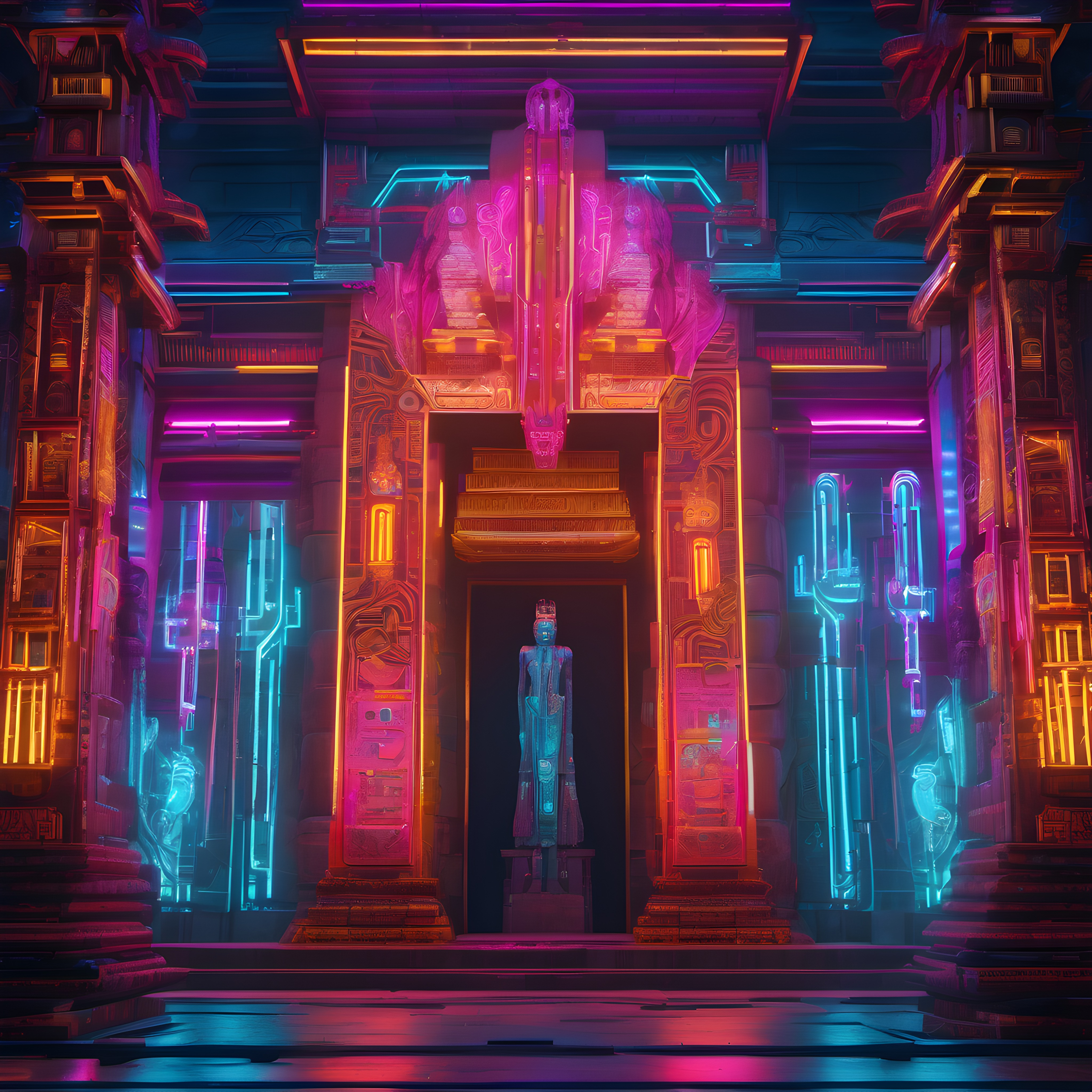 Neon Temple