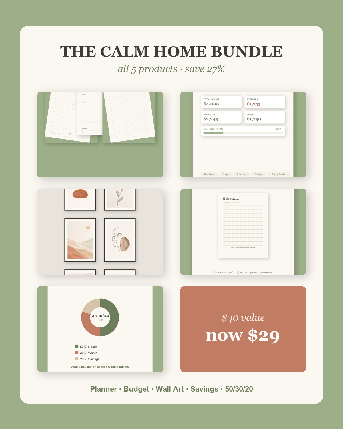 The Calm Home Bundle — product cover