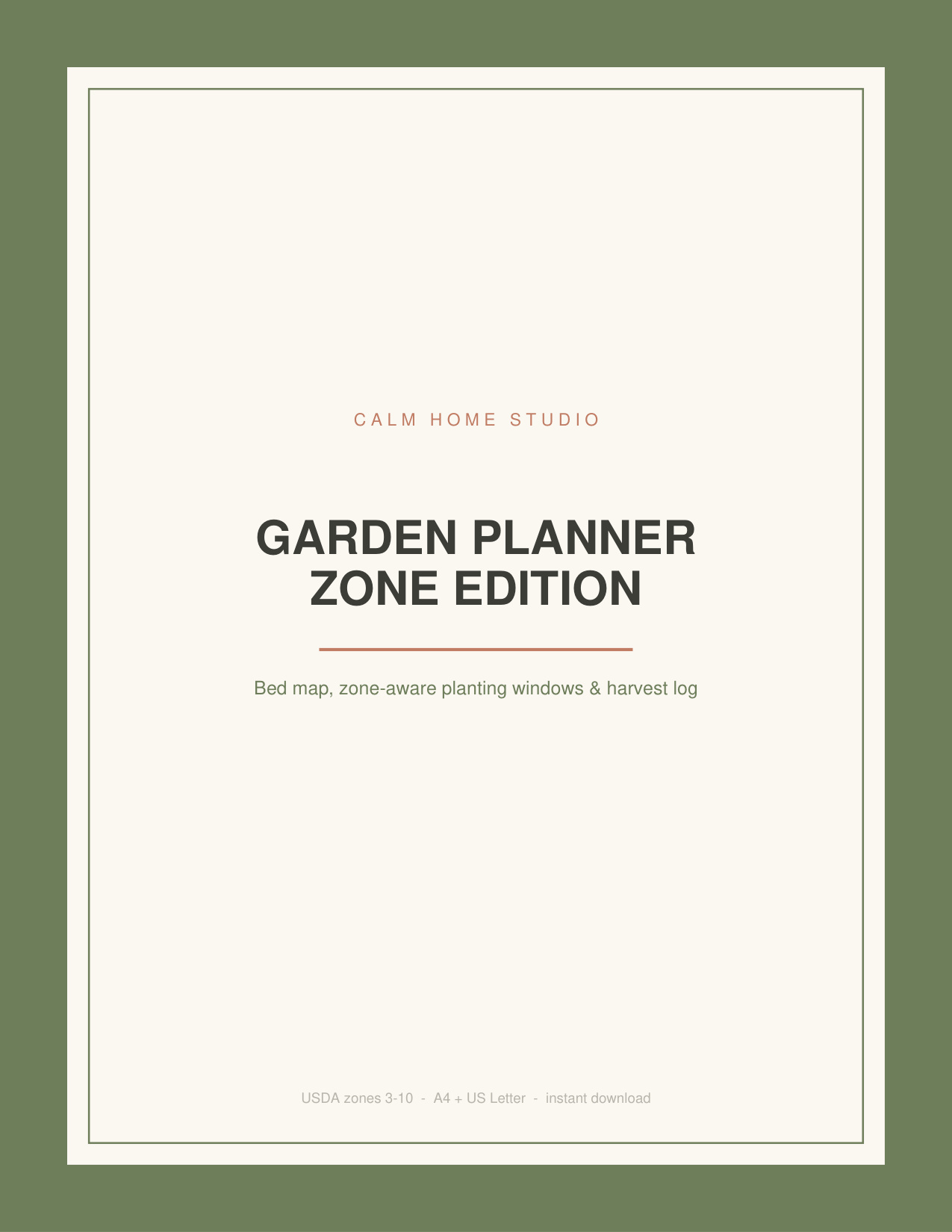 Garden Planner: Zone Edition — product cover