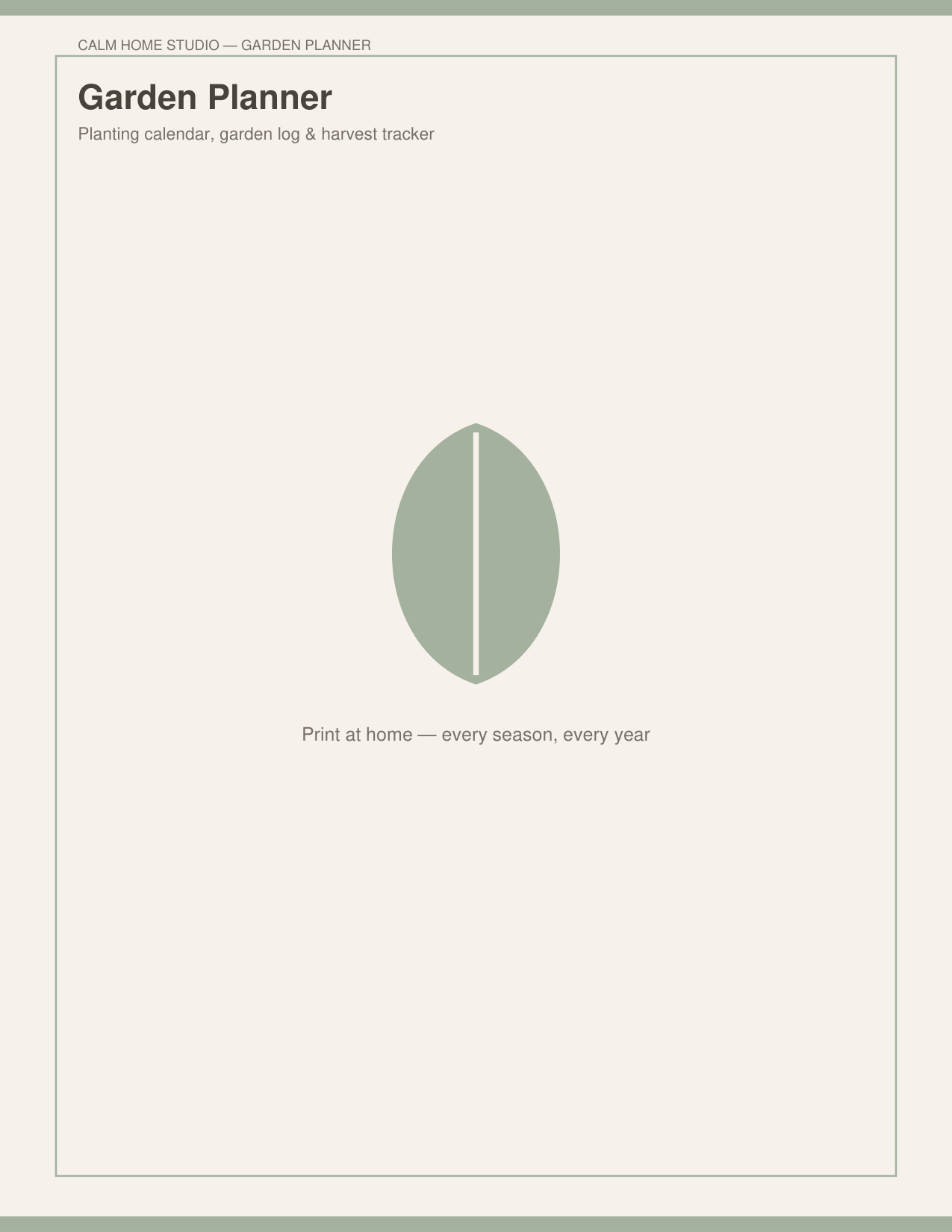 Garden Planner — product cover