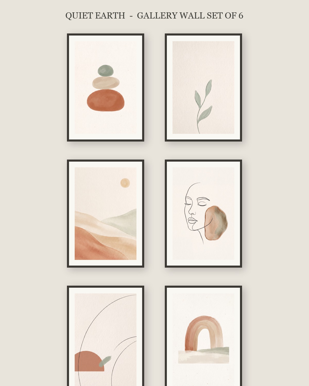 Quiet Earth Wall Art (Set of 6) — product cover