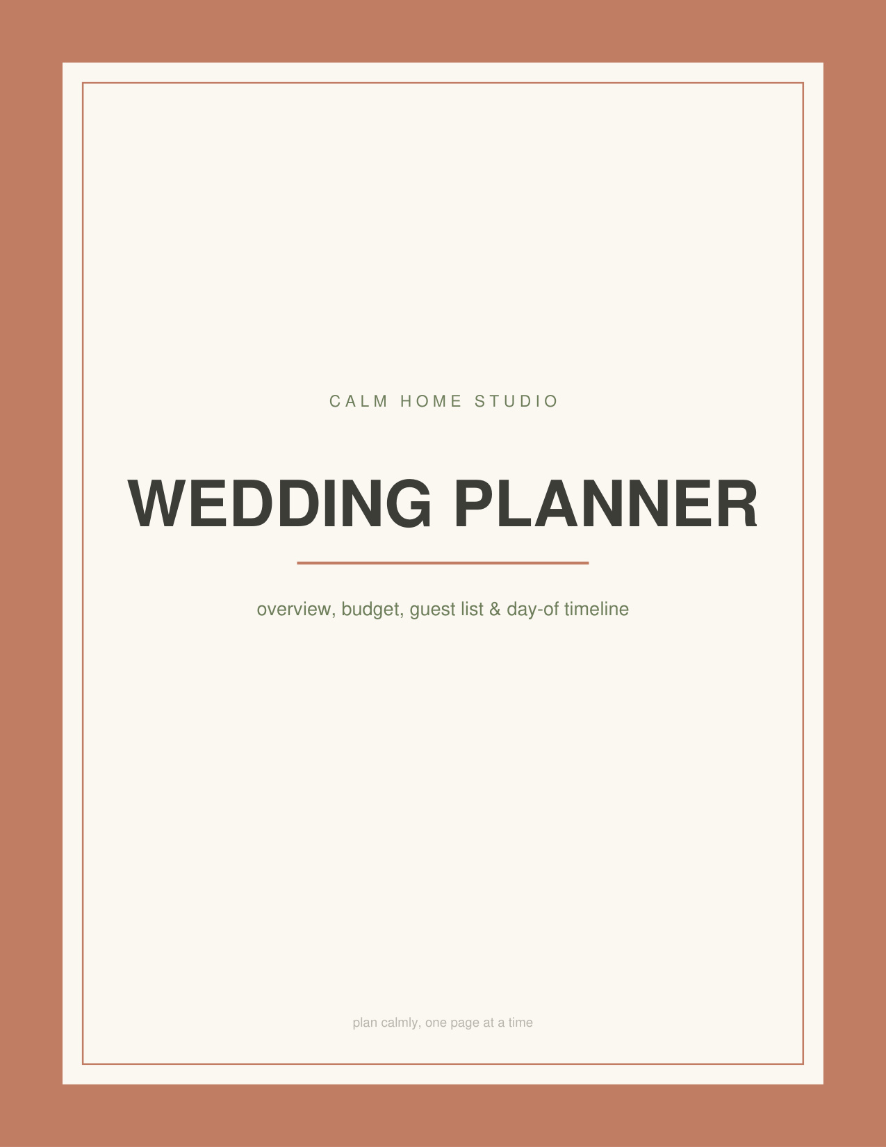 Wedding Planner — product cover