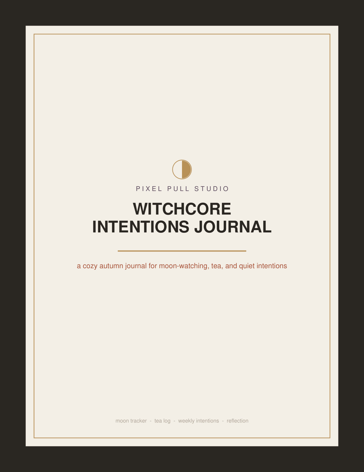Witchcore Intentions Journal — product cover
